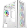 Case Segotep Axe 5 (ATX/ Sẵn 4 fan RGB) – White/Trắng