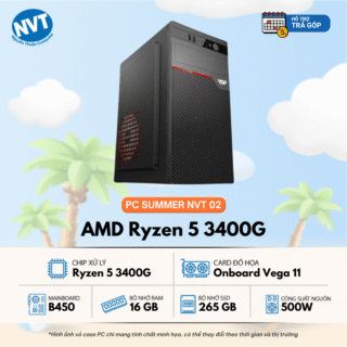 PC SUMMER NVT 02 Ryzen 5 3400G Onboard Vega 11 | RAM 16GB | 256GB M2 (T6/25)