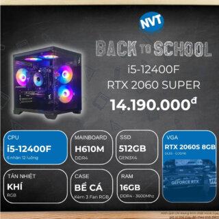 PC BTS INTEL i5-2060S ( i5-12400F | RTX 2060 Super 8GB | RAM 16GB | SSD 512GB | 650W )