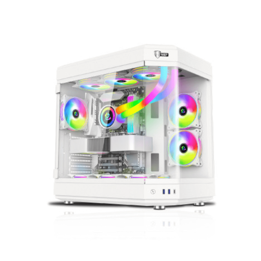 Case VSP X1 Extreme Gaming (ATX/ AIO 360 Top) - White/Trắng