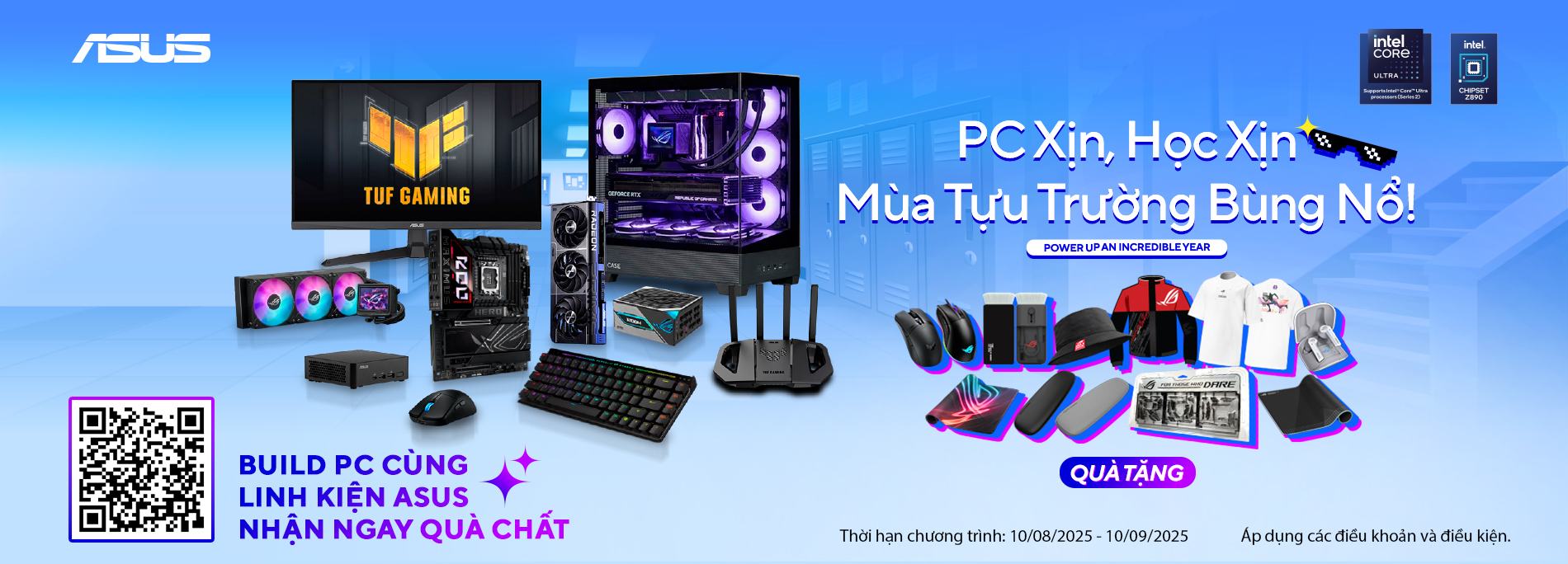 PC XỊN, HỌC MỊN – MÙA TỰU TRƯỜNG BÙNG NỔ CÙNG ASUS