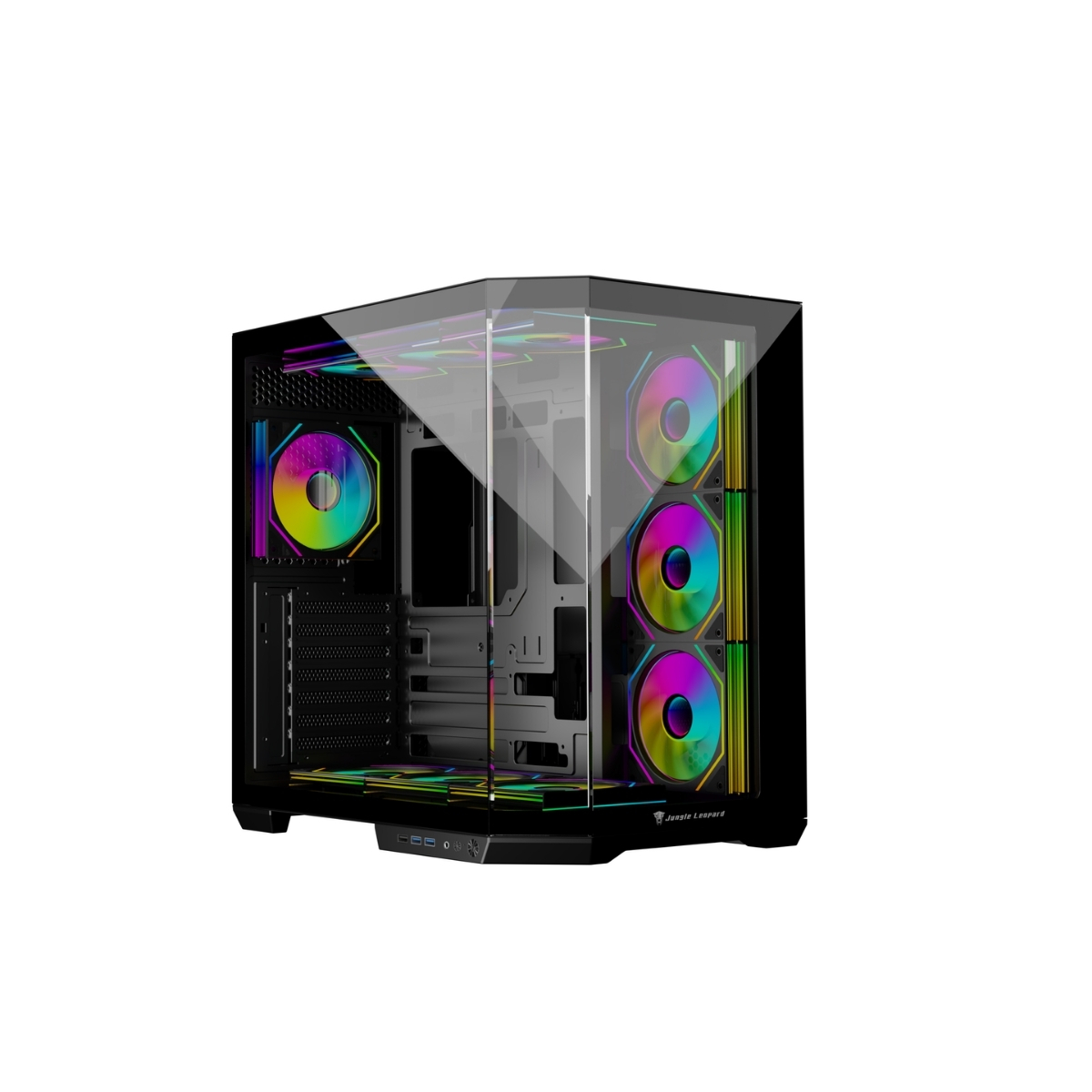 Case Gamdias AURA GC5 ARGB Black ( mATX, Kèm 3 Fan ARGB )