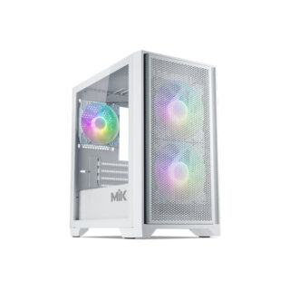 Case MIK MORAX 3FA White ( mATX – Kèm 3 Fan ARGB )