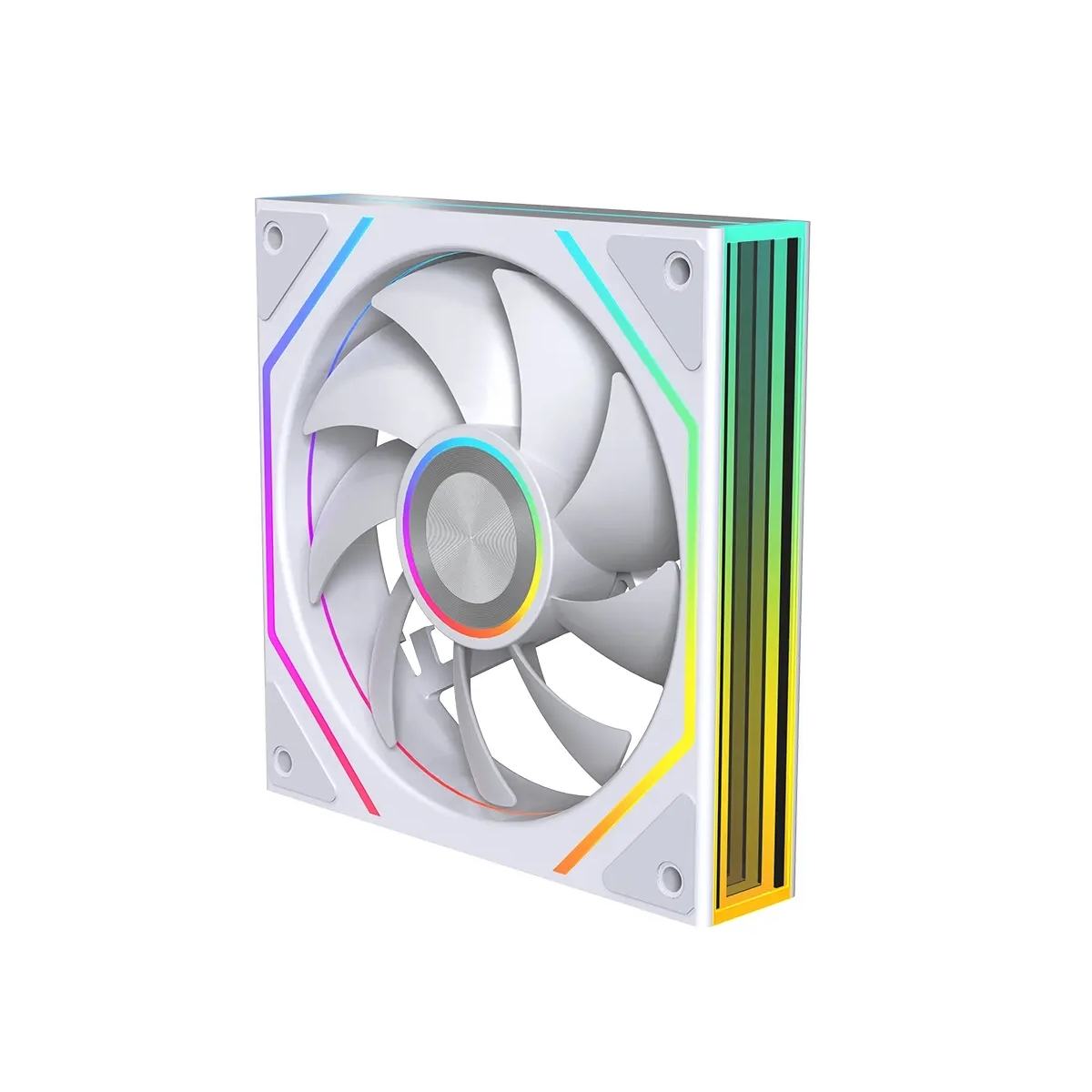 Fan Case Jungle Leopard Prism 4RS ULTRA ARGB White ( Gió Ngược – Sử dụng Hub Và Remote )