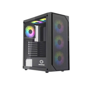 Case COOLERPLUS X3 Lancer Black ( EATX, Kèm 3 Fan RGB  )