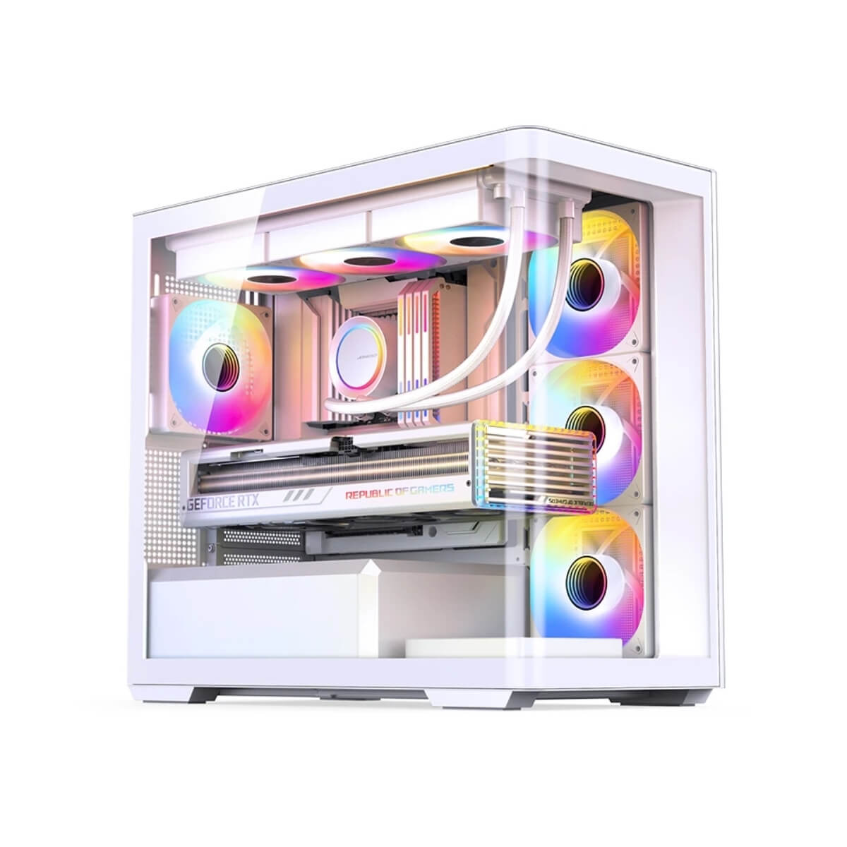 Case Jonsbo D300 White ( mATX )