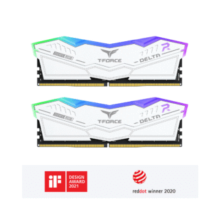 RAM TeamGroup Delta RGB 32GB (2x16GB) 6000MHz DDR5 White FF4D516G6000HC38JBK