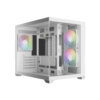 Case Gamdias AURA GC10M V2 WH ARGB White ( m-ATX, Kèm 3 Fan ARGB )
