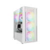 Case Gamdias AURA GC2 ELITE ARGB White ( ATX, Kèm 4 Fan ARGB )